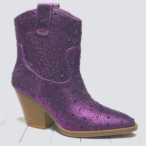 BRAND NEW FOREVER RIVER RHINESTONE WESTERN BOOTIES