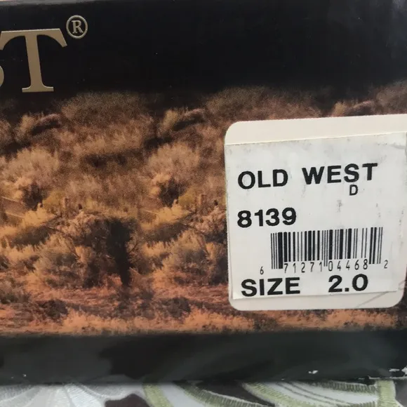 BRAND NEW kids old west size 2.0 brown and pink leather western boots