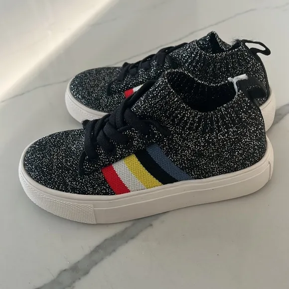 Brand new metallic high top HOO sneakers size 9-Hoo runs a bit small
