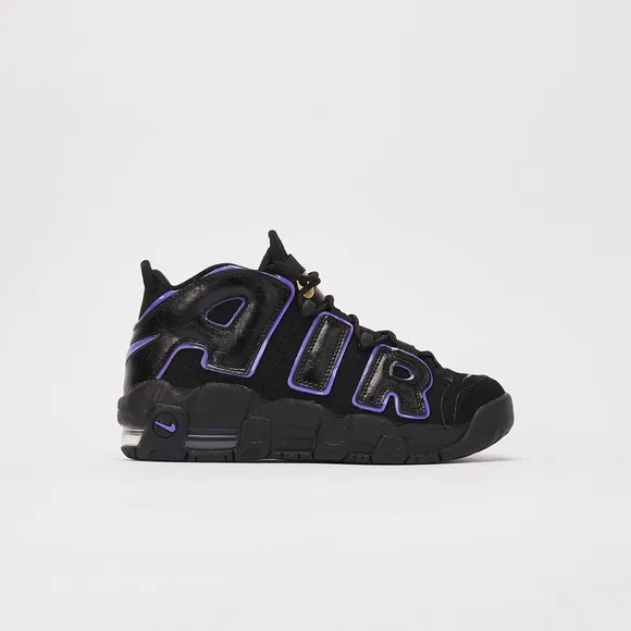 Brand New Nike Air More Uptempo “Black Action Grape” Big Kids Shoes DX5954 001