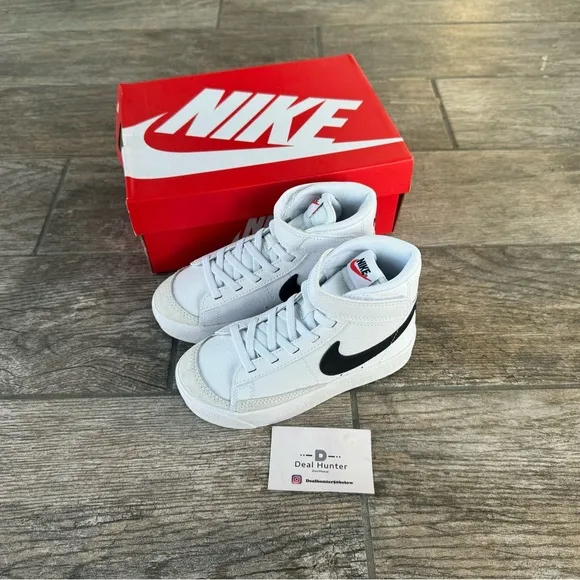 Brand New Nike Blazer Mid '77 Preschool/Little Kids' Shoes “White/Black”