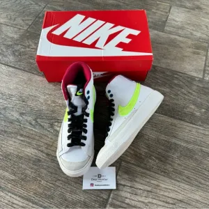 Brand New Nike Blazer Mid 77 “White Mystic Hibiscus” GS Shoes