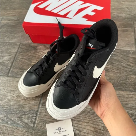 Brand New Nike Court Legacy Lift Platform Women Shoes “Black”