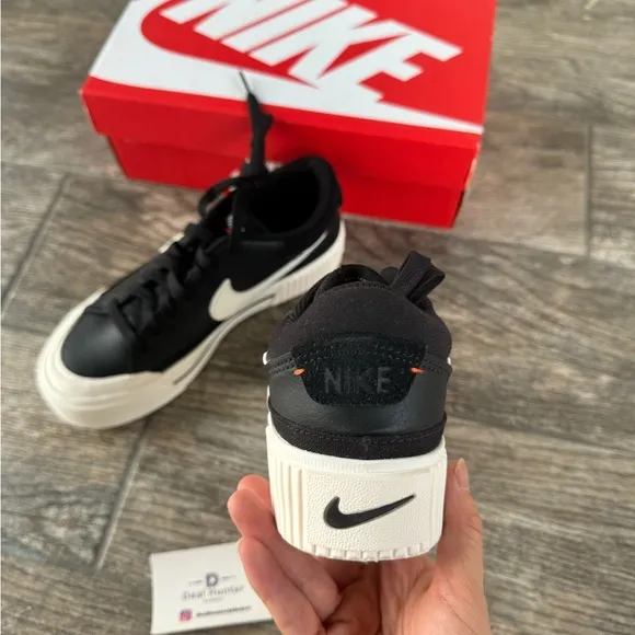 Brand New Nike Court Legacy Lift Platform Women Shoes “Black”