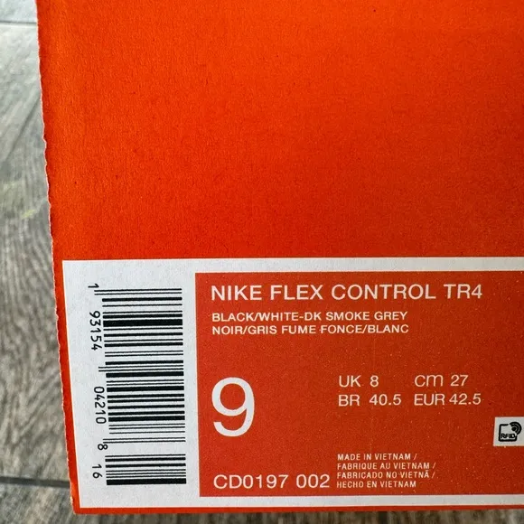 Brand New Nike Flex Control TR4 Men’s Workout Shoes (US9/EU42.5)