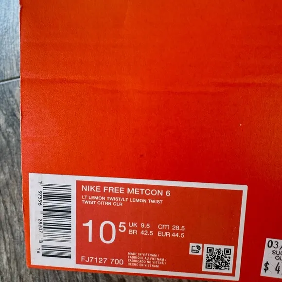 Brand New Nike Free Metcon 6 Lime Green Training Shoes