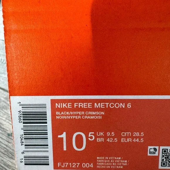 Brand New Nike Free Metcon 6 Men's Workout Shoes “Hyper Crimson”