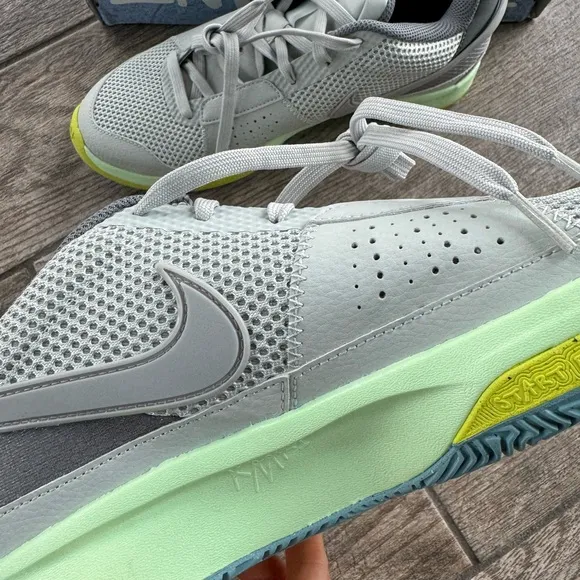 Brand New Nike Ja 1 Men's Basketball Shoes “Silver/Green”