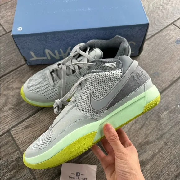 Brand New Nike Ja 1 Men's Basketball Shoes “Silver/Green”