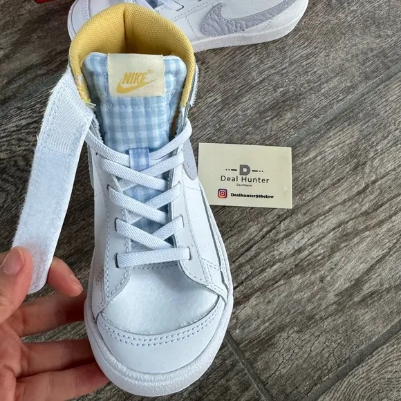 Brand New Nike Pre-School Blazer Mid '77 Kids Shoes “ Happy Easter”