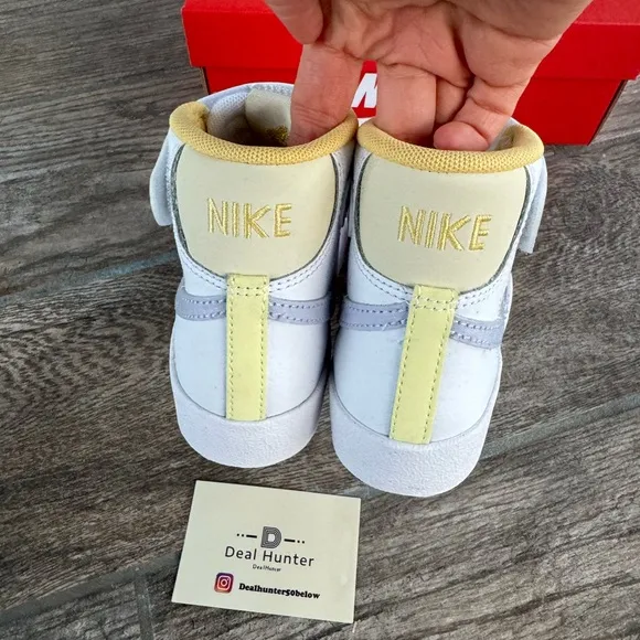 Brand New Nike Pre-School Blazer Mid '77 Kids Shoes “ Happy Easter”