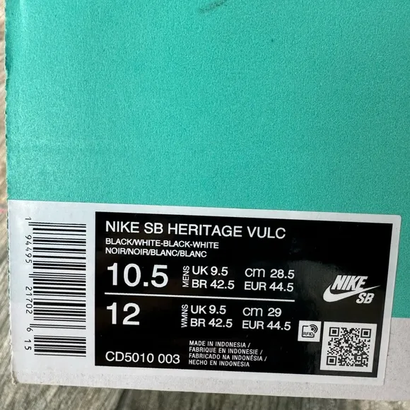 Brand New Nike SB Heritage VULC Men’s Shoes CD5010 003