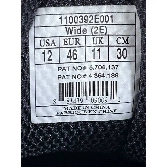 Brooks Addiction Walker Black Leather Walking Shoes Mens Size 12