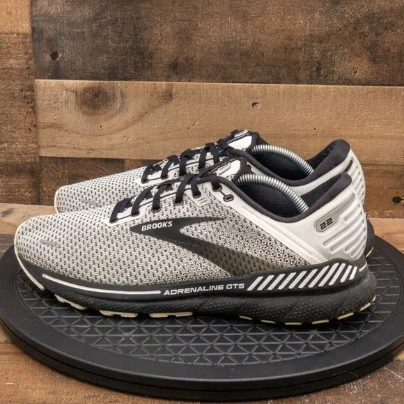 BROOKS ADRENALINE GTS 22 MENS ATHLETIC SHOES RUNNING WALKING GYM GRAY SIZE 11.5D