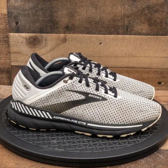 BROOKS ADRENALINE GTS 22 MENS ATHLETIC SHOES RUNNING WALKING GYM GRAY SIZE 11.5D