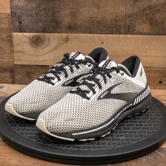 BROOKS ADRENALINE GTS 22 MENS ATHLETIC SHOES RUNNING WALKING GYM GRAY SIZE 11.5D