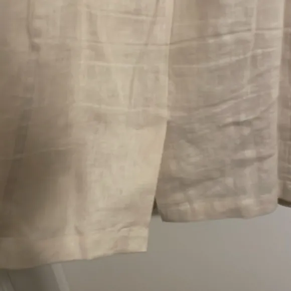 Brooks Brothers Beige Linen Sleeveless Dress with Lining