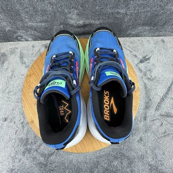 Brooks Caldera 7 Shoes Mens Size 9.5D Blue Hiking Trailer Outdoor Sneakers