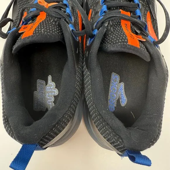 Brooks Caldera Trail Shoes Men's Size 11.5 Black Orange Trail Running Outdoor