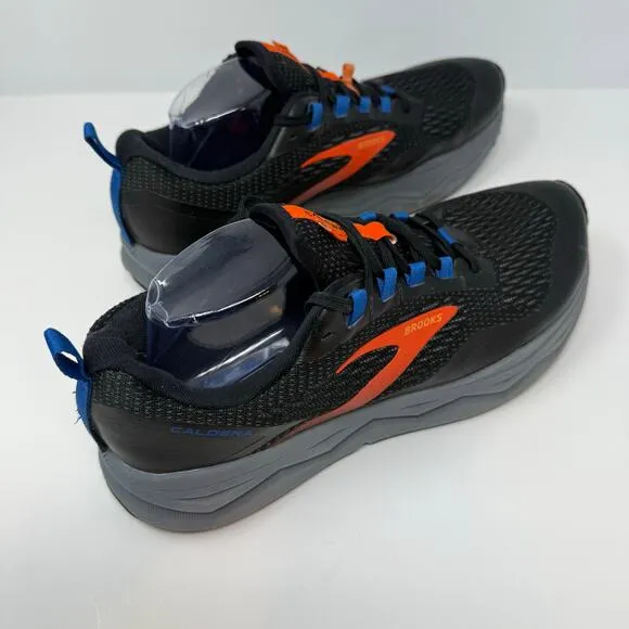 Brooks Caldera Trail Shoes Men's Size 11.5 Black Orange Trail Running Outdoor