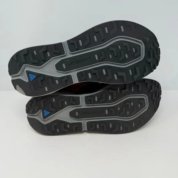 Brooks Caldera Trail Shoes Men's Size 11.5 Black Orange Trail Running Outdoor
