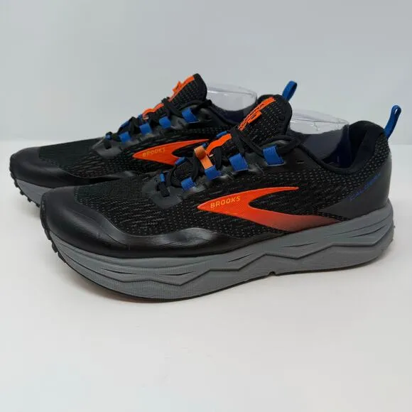 Brooks Caldera Trail Shoes Men's Size 11.5 Black Orange Trail Running Outdoor