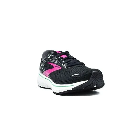 Brooks Ghost 14 Running Shoes 1203561B013 Sneakers Black Pink Womens‎ Sz 9 M (B)