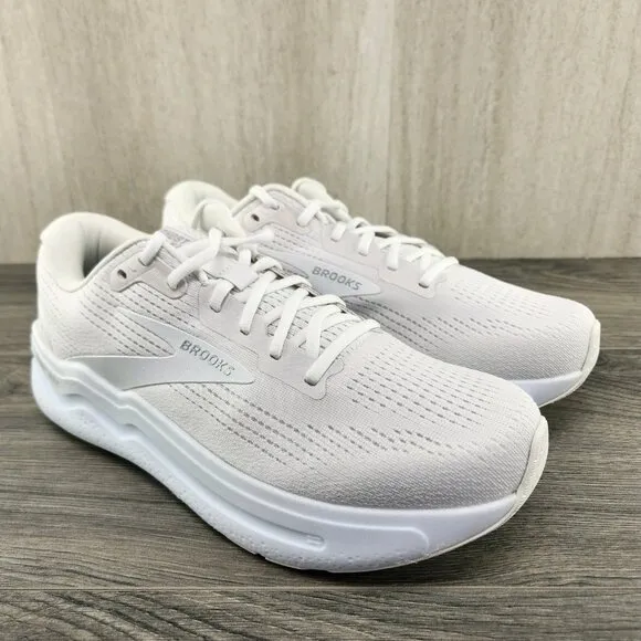 Brooks Ghost Max 2 Size 9.5 Mens Bright White Casual Walking Running Shoes