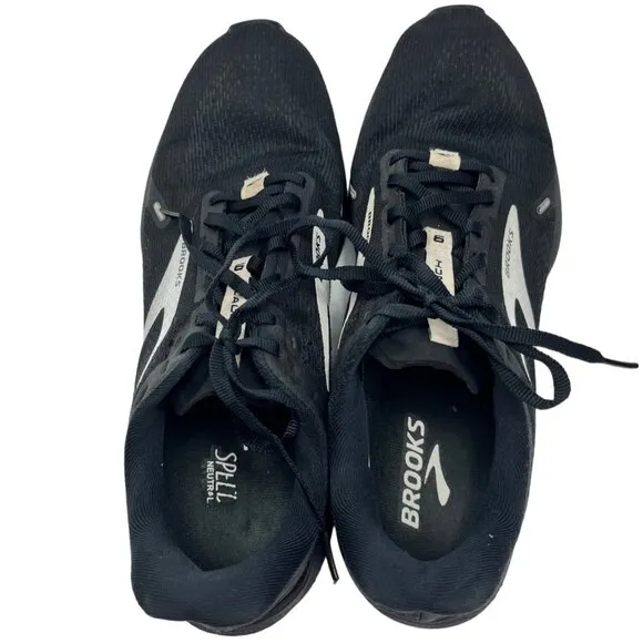 Brooks Launch 8 Running Shoes Black &amp; White Size 11.5 Mens 56b