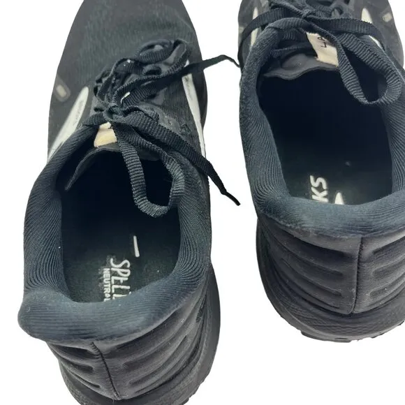 Brooks Launch 8 Running Shoes Black &amp; White Size 11.5 Mens 56b