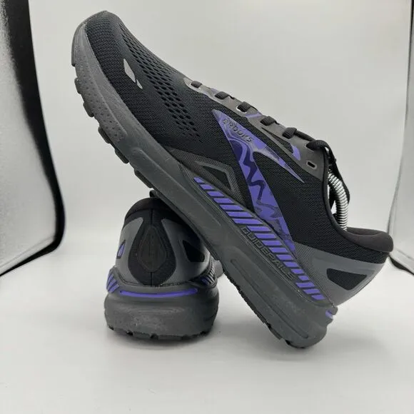 Brooks Men's Adrenaline GTS 23 Black/Purple Running Shoes Size 12 D