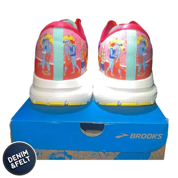 Brooks Trace 3 Colorful Pink/Blue/Yellow Running Shoes | NEW/NIB Limited Edition