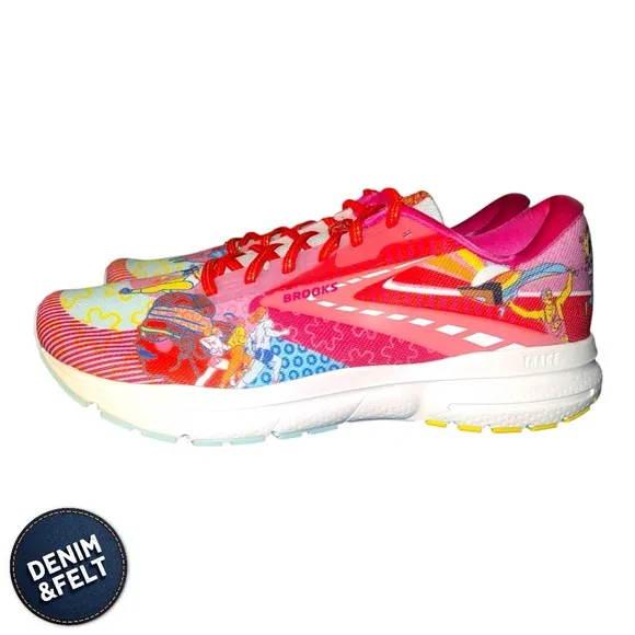 Brooks Trace 3 Colorful Pink/Blue/Yellow Running Shoes | NEW/NIB Limited Edition
