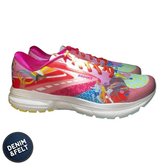 Brooks Trace 3 Colorful Pink/Blue/Yellow Running Shoes | NEW/NIB Limited Edition