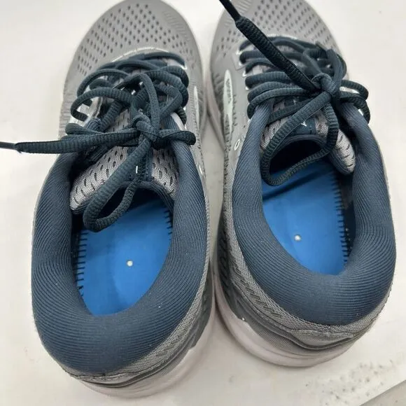 Brooks Addiction GTS 15 Shoes Womens 10 Wide Gray Blue Walking Support Trainer