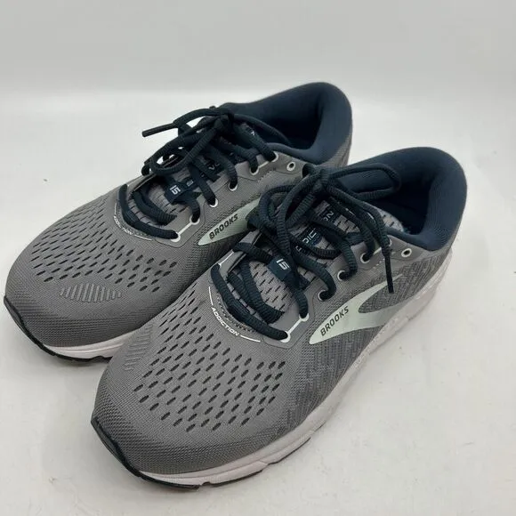 Brooks Addiction GTS 15 Shoes Womens 10 Wide Gray Blue Walking Support Trainer