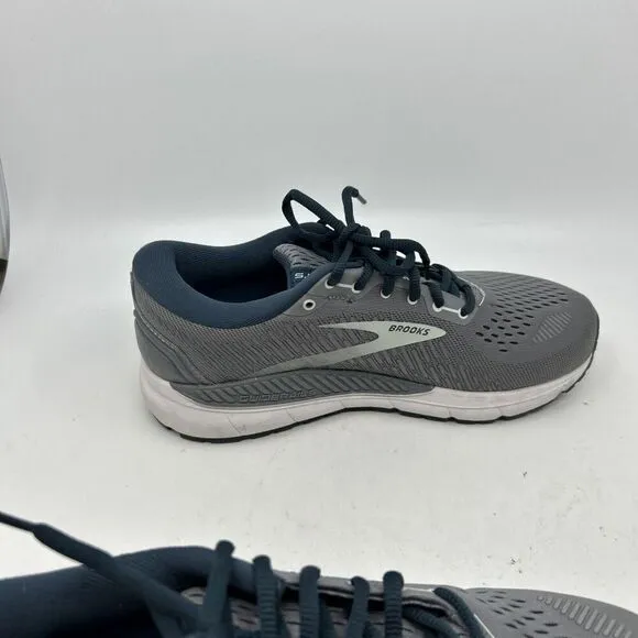 Brooks Addiction GTS 15 Shoes Womens 10 Wide Gray Blue Walking Support Trainer