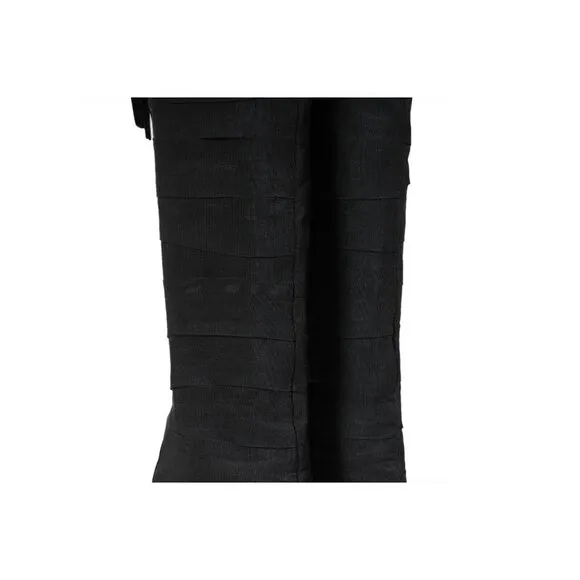 Bruno Frisoni Womens Knee High Boots US 8 EU 38 Black Fabric Leather Pointed Toe