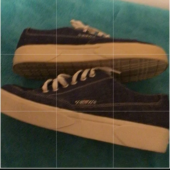 BURBERRY DENIM SNEAKERS SZ 40