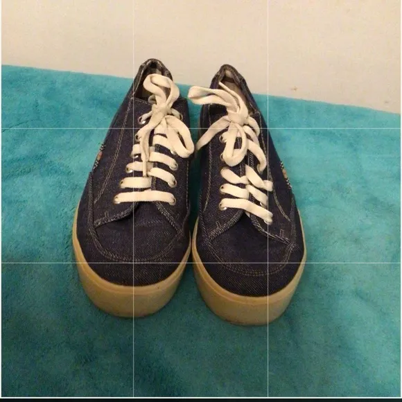 BURBERRY DENIM SNEAKERS SZ 40
