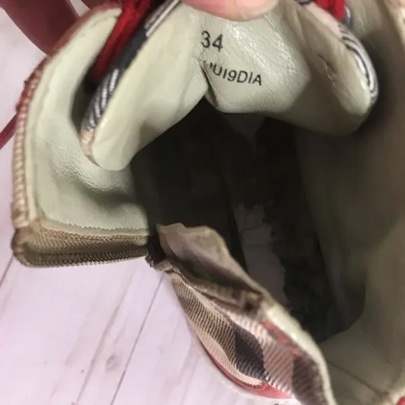 BURBERRY HIGH TOP SNEAKERS