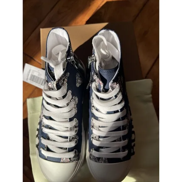 Burberry Kid's Thomas Bear High-Top Sneakers 11.5 NIB
