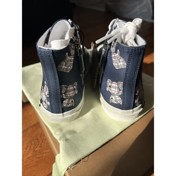 Burberry Kid's Thomas Bear High-Top Sneakers 11.5 NIB