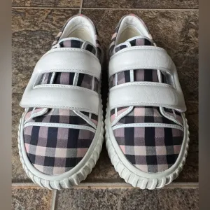 Burberry Mark Check Platform Toddler Sneakers- Unisex Kids, Size 26/7T