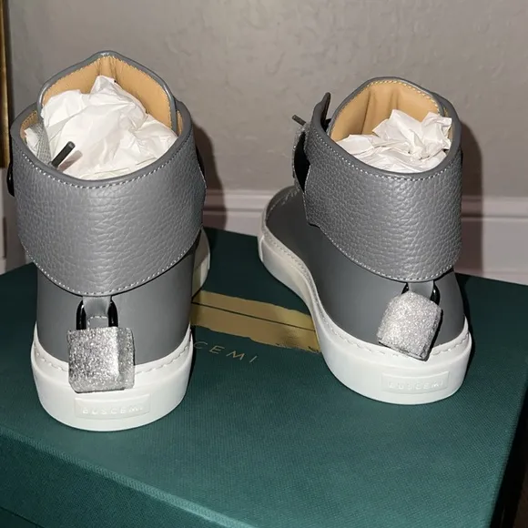 Buscemi high-top leather sneakers NWT