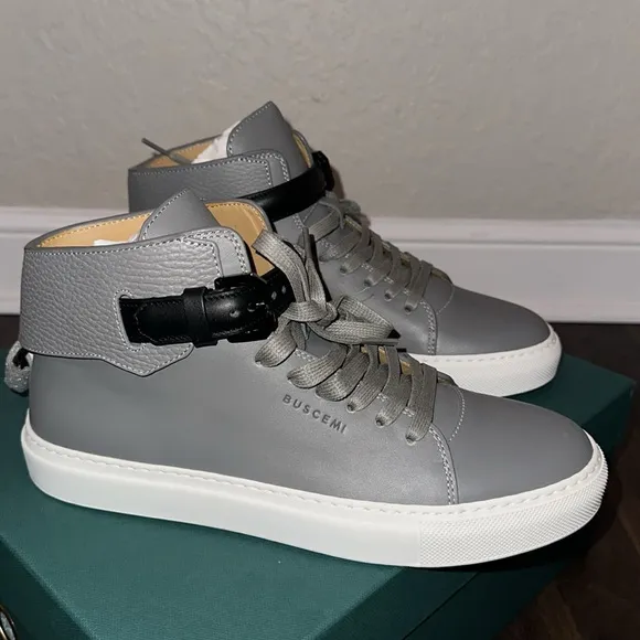 Buscemi high-top leather sneakers NWT