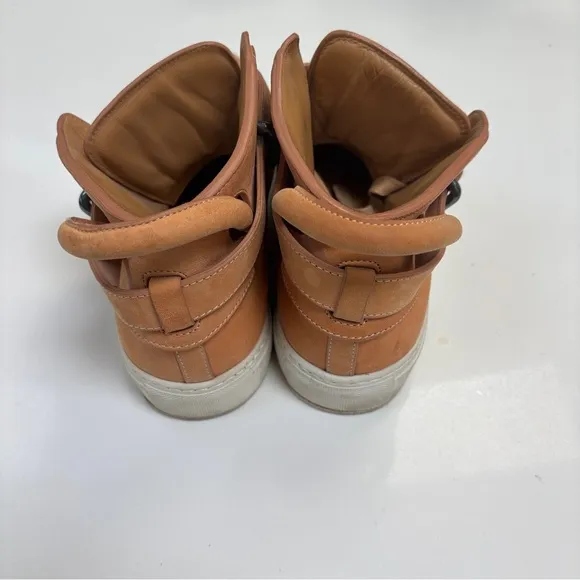 Buscemi Tan High-Top Men's Sneakers