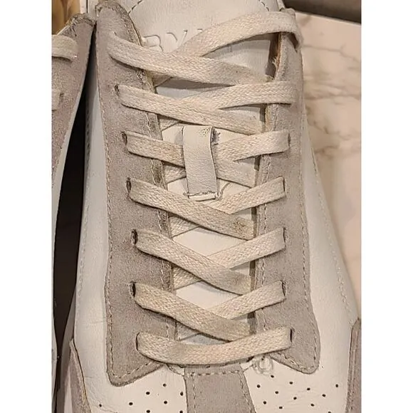 BYLT Premium Basics Men’s RetroDay Suede Sneakers White-Light-Gray | 12 | GUC