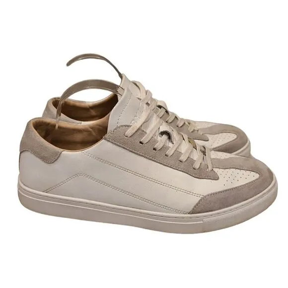 BYLT Premium Basics Men’s RetroDay Suede Sneakers White-Light-Gray | 12 | GUC