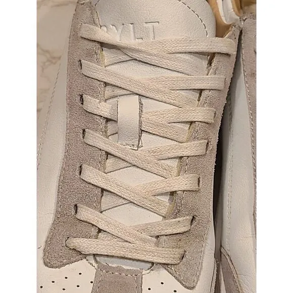 BYLT Premium Basics Men’s RetroDay Suede Sneakers White-Light-Gray | 12 | GUC